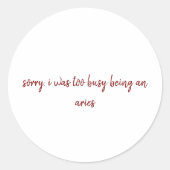 Aries Sticker (Voorkant)