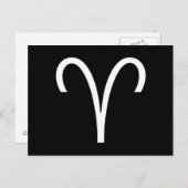Aries-symbool Briefkaart (Voorkant / Achterkant)