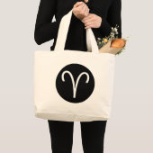 Aries-symbool Grote Tote Bag (Voorkant (product))