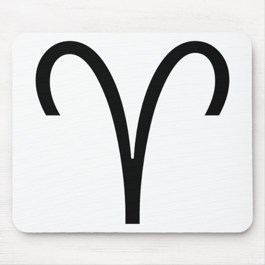 Aries Symbool Ram Zodiac Sign Muismat (Voorkant)
