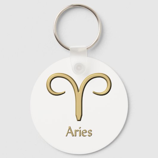 Aries-symbool Sleutelhanger (Voorkant)