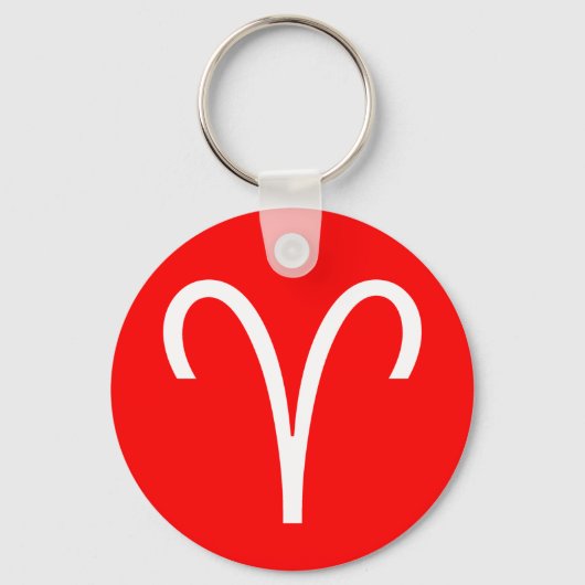 Aries-symbool Sleutelhanger (Voorkant)