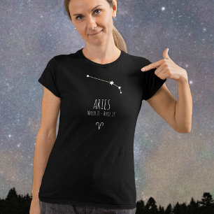 Aries   T-shirt Constellation Zodiaque personnalis