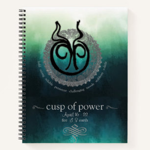 Aries-Taurus Cusp spiral notebook Notitieboek