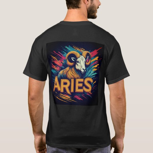 Aries-teken T-shirt (Achterkant)