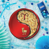 Aries the Ram Papieren Bordje (Feest)