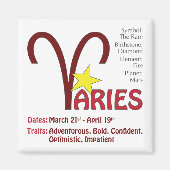 Aries Traits Magnet (Devant)