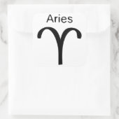 Aries Vierkante Sticker (Tas)