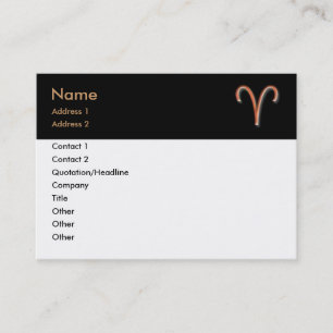 Aries Visitekaartje