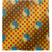 Aries & Water Monkey Douchegordijn (Voorkant)