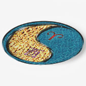 Aries & Water Rooster Papieren Bordje (Gekanteld)