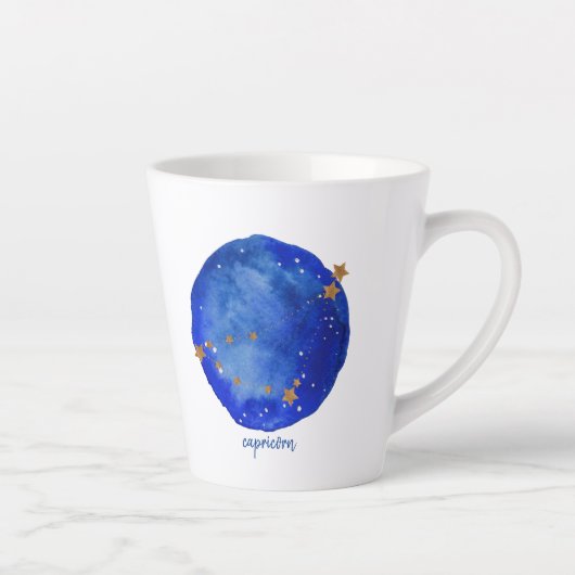 Aries Waterverf Night Sky Constellation Zodiac Latte Mok (Rechts)