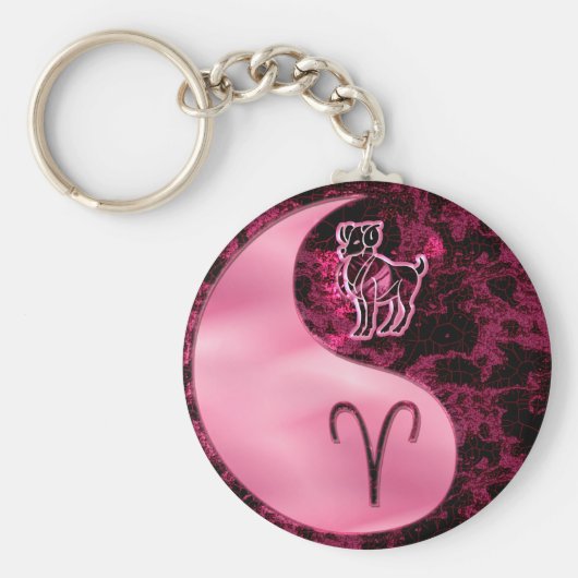 Aries Yin Yang Sleutelhanger (Voorkant)