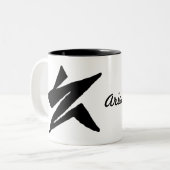 Aries Ziqpu Tweekleurige Koffiemok (Voorkant links)
