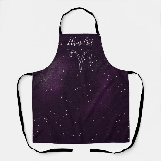Aries Zodiac Astrology Purple Galaxy Personalized Schort (Voorkant)