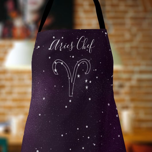 Aries Zodiac Astrology Purple Galaxy Personalized Schort