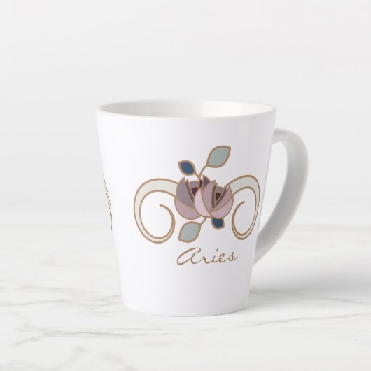 Aries Zodiac Boho Coffee Mug (Angle droit)