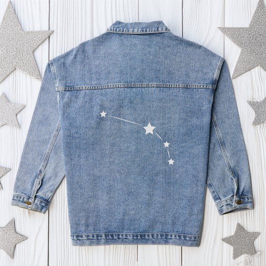 Aries Zodiac Constellation Denim Jacket