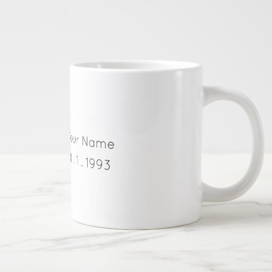Aries Zodiac Custom Birthday Mug (Droite)