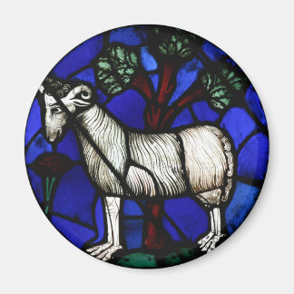 Aries Zodiac Glas in lood Notre-Dame de Paris Mag Magneet