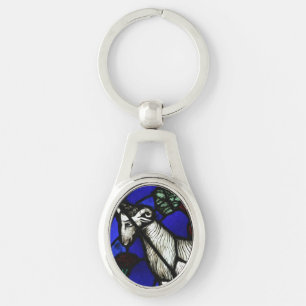 Aries Zodiac Glas in lood Notre-Dame de Paris OKe Sleutelhanger