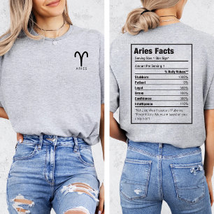 ARIES Zodiac Horoscoop Sterrenteken Symbool T-shirt