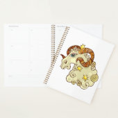 Aries Zodiac Ram Coloré Astrologique (Devant avec enveloppe)