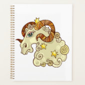Aries Zodiac Ram Coloré Astrologique (Devant)