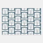 Aries Zodiac Sign Fun Quote in Blue Text Birthday Inpakpapier Vel (Voorkant)