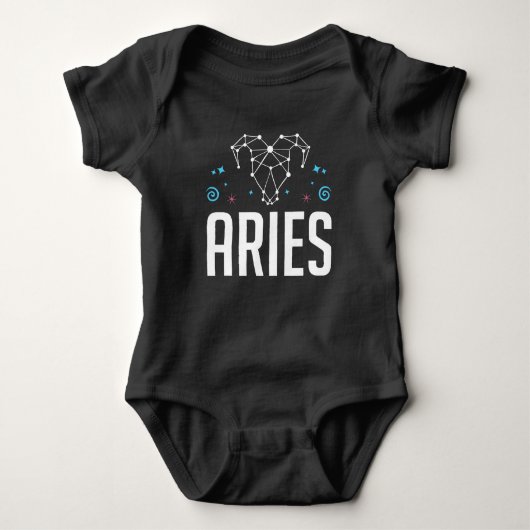 Aries Zodiac Sign Horoscope Constellation Romper (Voorkant)