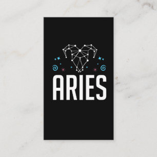 Aries Zodiac Sign Horoscope Constellation Visitekaartje