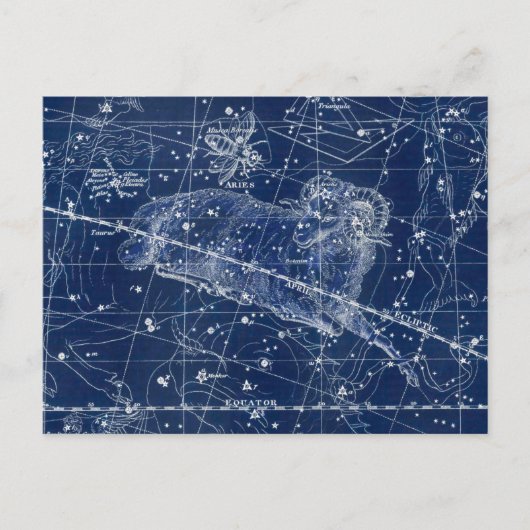 Aries Zodiac Sign  Illustratie Briefkaart (Voorkant)