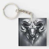 Aries zodiac sign masculine style sleutelhanger (Voorkant)