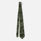 Aries Zodiac Sign on Green Digital Camo Stropdas (Achterkant)