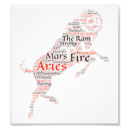 Aries Zodiac Sign Print Foto Afdruk