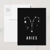 Aries Zodiac Sign Quote Briefkaart (Voorkant / Achterkant)