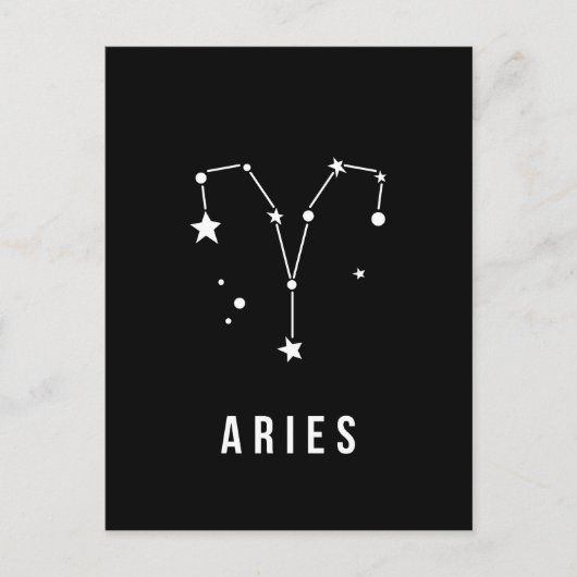 Aries Zodiac Sign Quote Briefkaart (Voorkant)