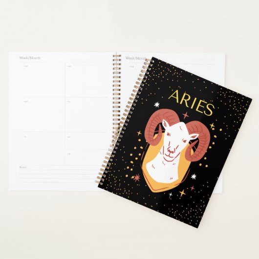 Aries Zodiac Sign&Quote Moderne Elégant Thème Cade (Devant avec enveloppe)