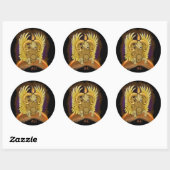 Aries Zodiac Sign Ronde Sticker (Vel)