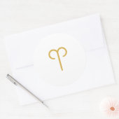 Aries Zodiac Sign Ronde Sticker (Envelop)