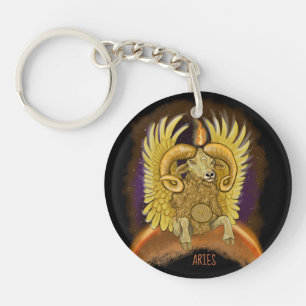 Aries Zodiac Sign Sleutelhanger