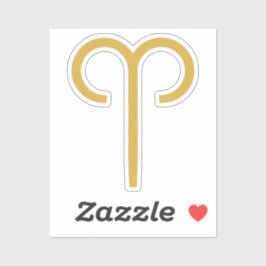 Aries Zodiac Sign Sticker