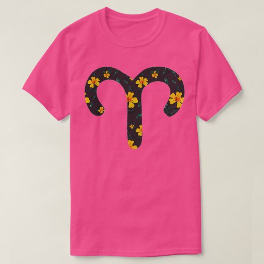 Aries Zodiac Sign T-shirt (Design voorkant)