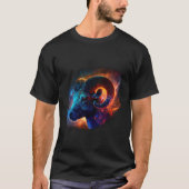 Aries Zodiac Star Sign Basic T-Shirt (Devant)