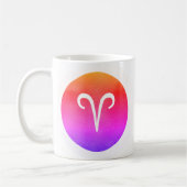 Aries Zodiac Star Sign Modern Koffiemok (Links)