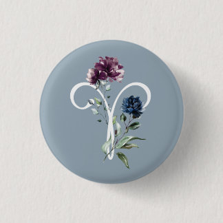 Aries Zodiac Star Sign Ronde Button 3,2 Cm