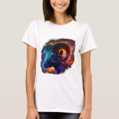 Aries Zodiac Star Sign Woman's Basic T-Shirt (Devant)