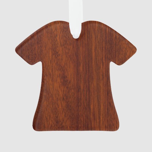 Aries Zodiac Symbol Brown Mahogany achtige print Ornament (achterkant)