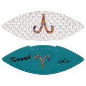 Aries Zodiac Symbol Element van Kenneth Yoncich American Football (Panelen)