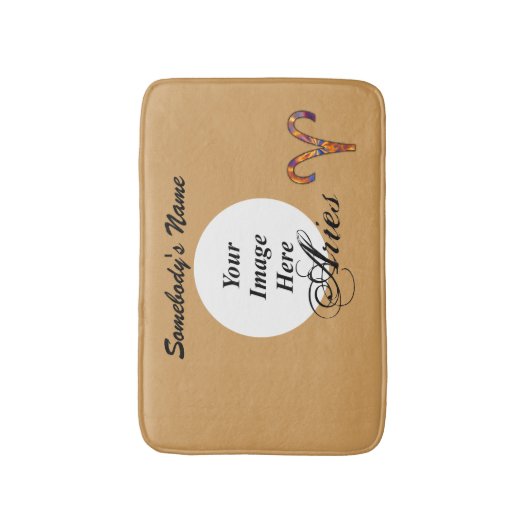 Aries Zodiac Symbol Element van Kenneth Yoncich Badmat (Voorkant Verticaal)